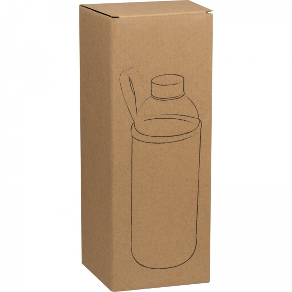 Glass bottle with sleeve 1000 ml JESSICA pink - Image 2