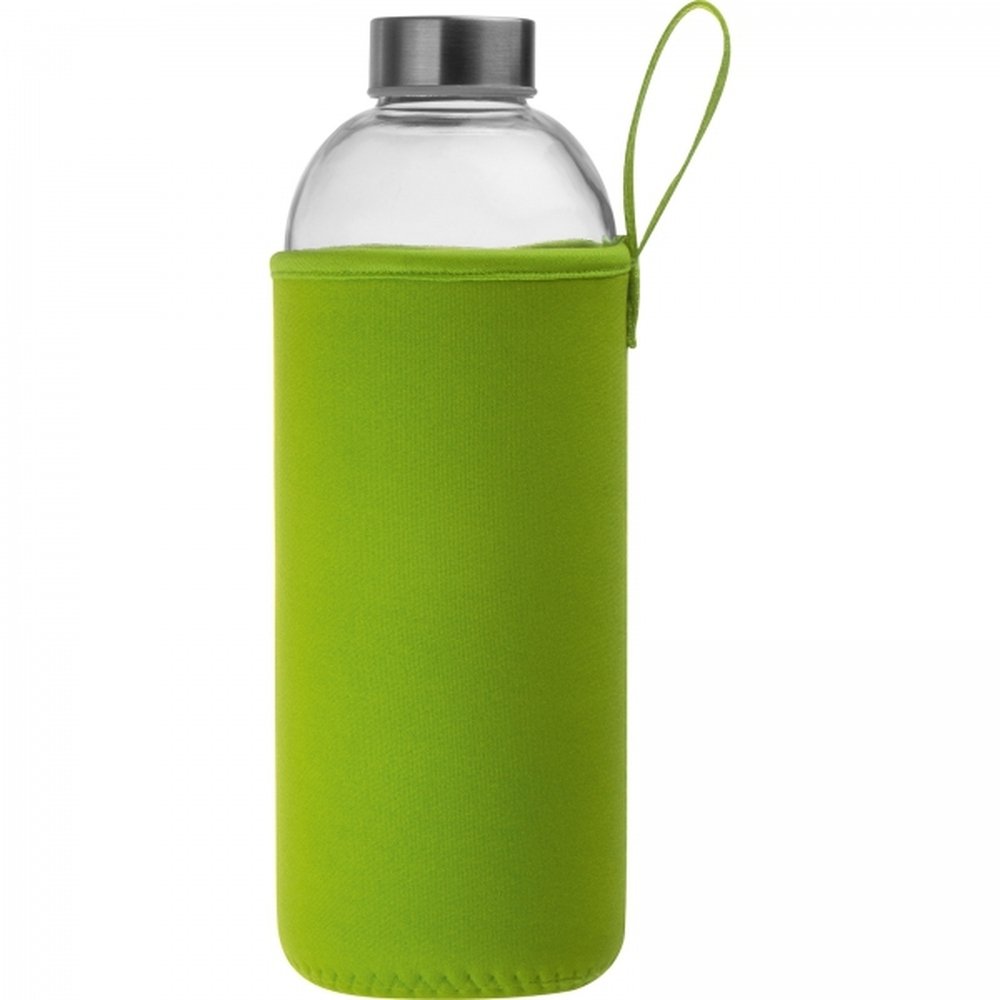 Glass bottle with sleeve 1000 ml JESSICA light green - Image 5