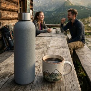 Steel thermal bottle 500 ml CLINT grey