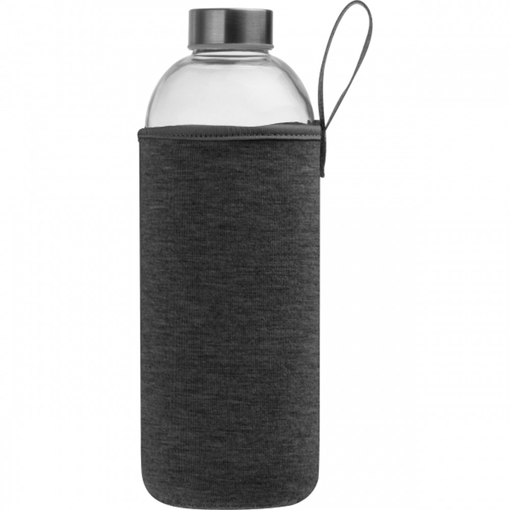 Glass bottle with sleeve 1000 ml JESSICA dark grey - Image 5