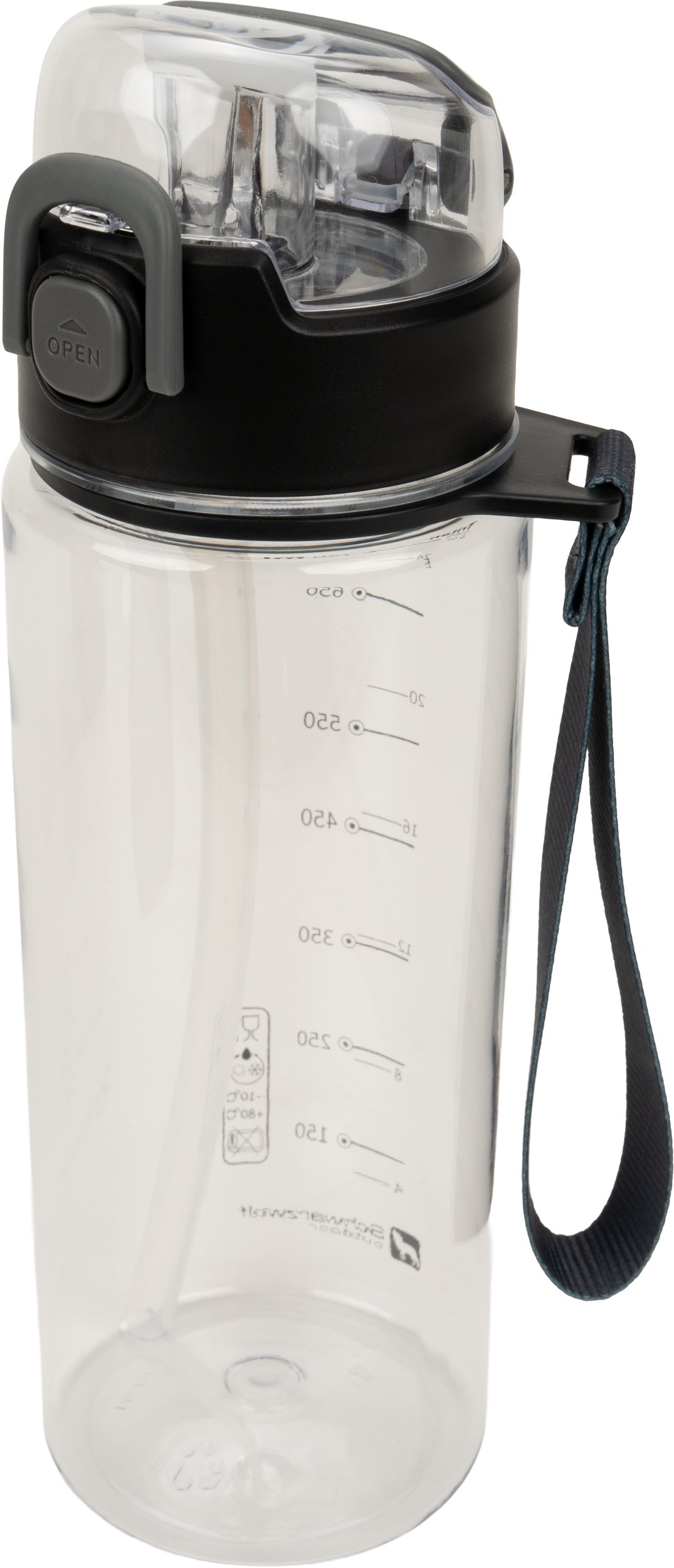 Drinking bottle SEYHAN 850 ml Schwarzwolf transparent - Image 2