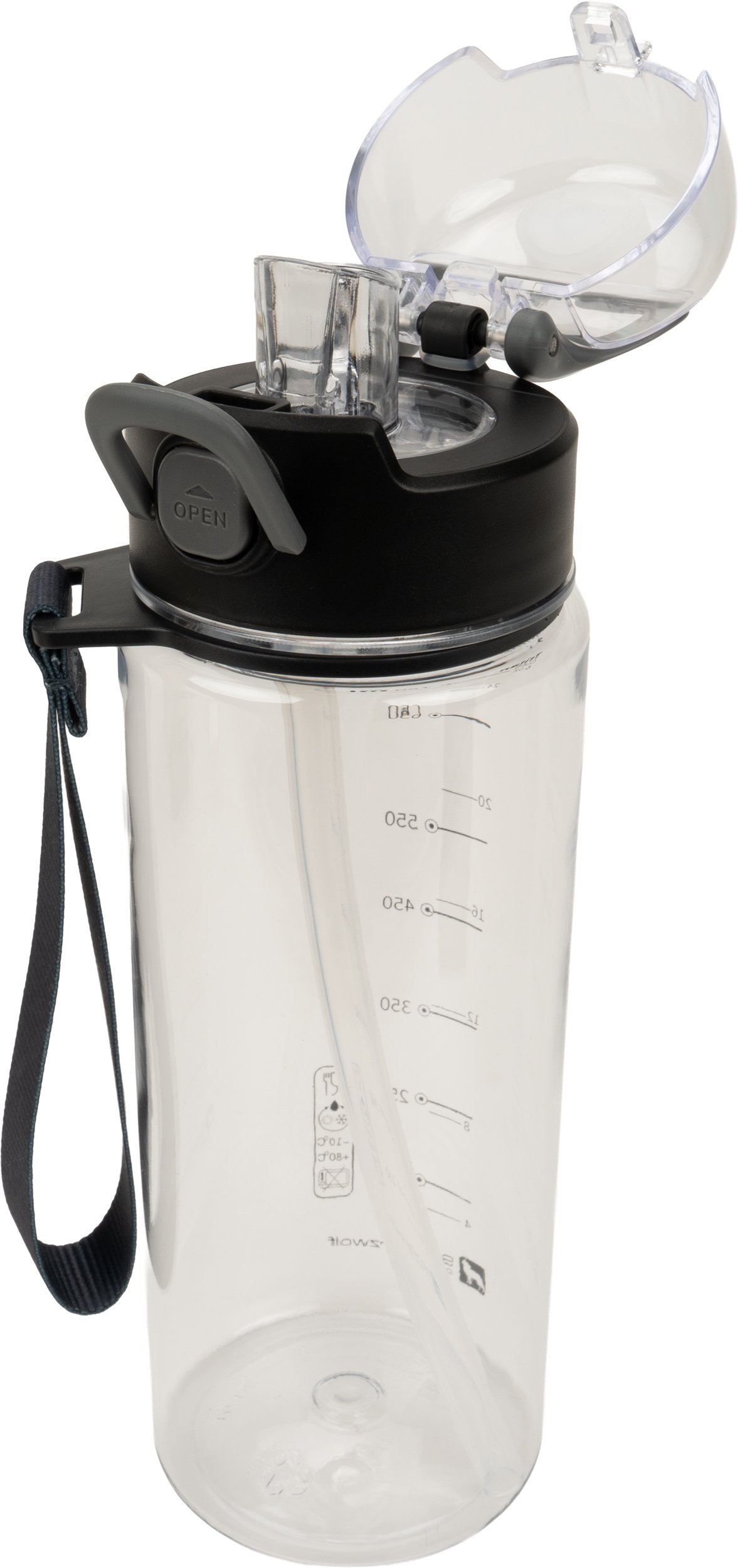 Drinking bottle SEYHAN 850 ml Schwarzwolf transparent - Image 4