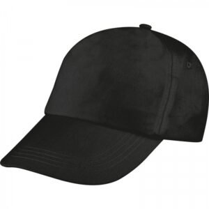 Cotton 5-panel baseball cap 170 g/m² MEGAN black