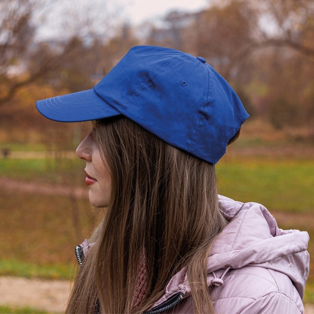 Cotton 5-panel baseball cap 170 g/m² MEGAN blue - Image 5