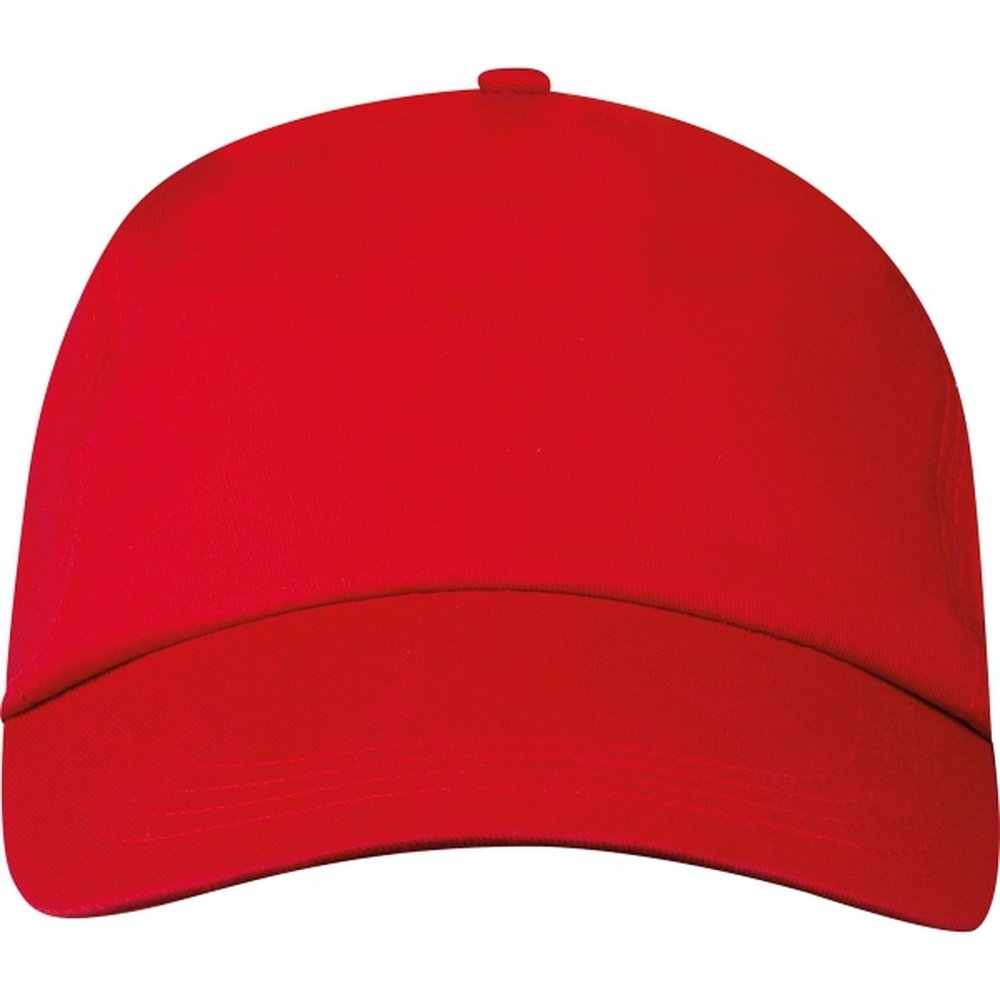 Cotton 5-panel baseball cap 170 g/m² MEGAN red - Image 3