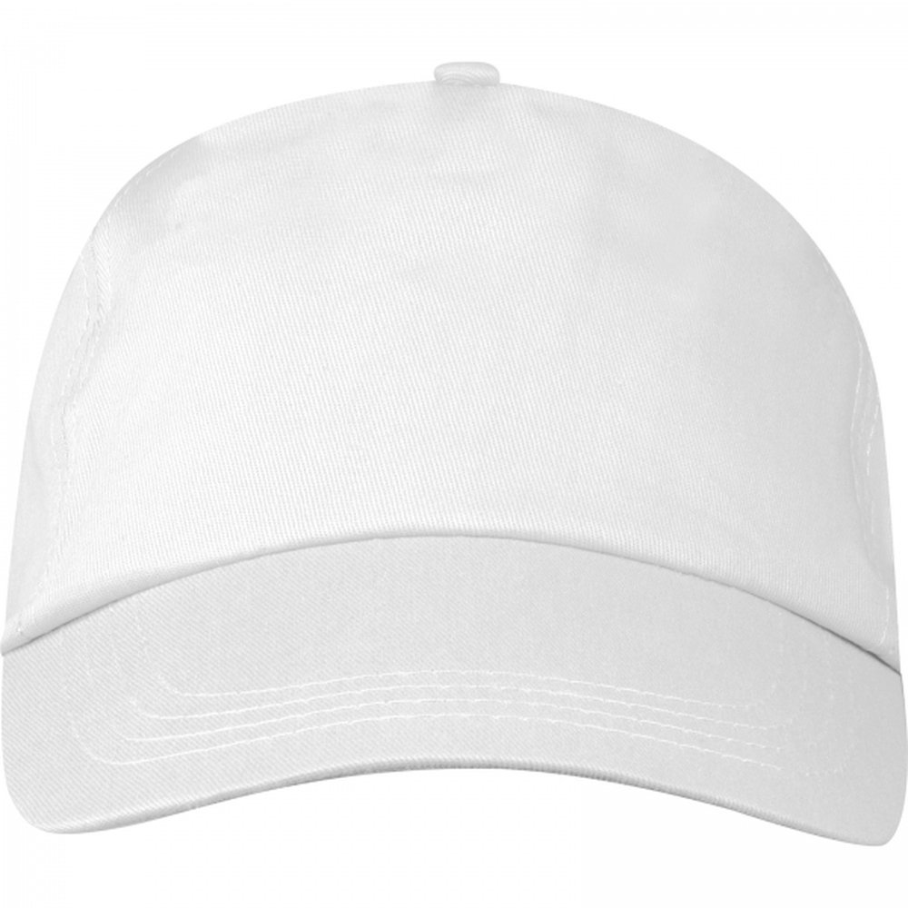Cotton 5-panel baseball cap 170 g/m² MEGAN white - Image 3