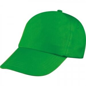 Cotton 5-panel baseball cap 170 g/m² MEGAN green
