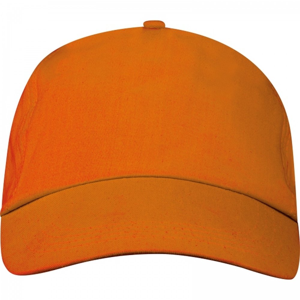 Cotton 5-panel baseball cap 170 g/m² MEGAN orange - Image 3