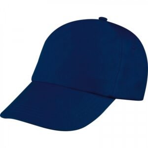 Cotton 5-panel baseball cap 170 g/m² MEGAN navy blue