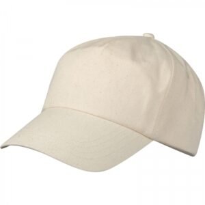 Organic cotton 5-panel cap LEONE beige