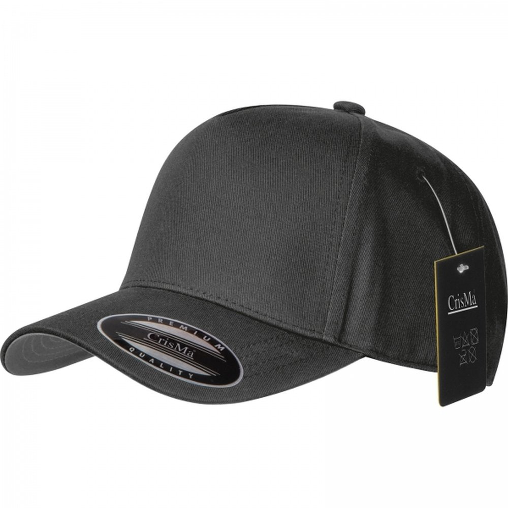Cotton 5-panel baseball cap 290 g/m² AXEL black - Image 3