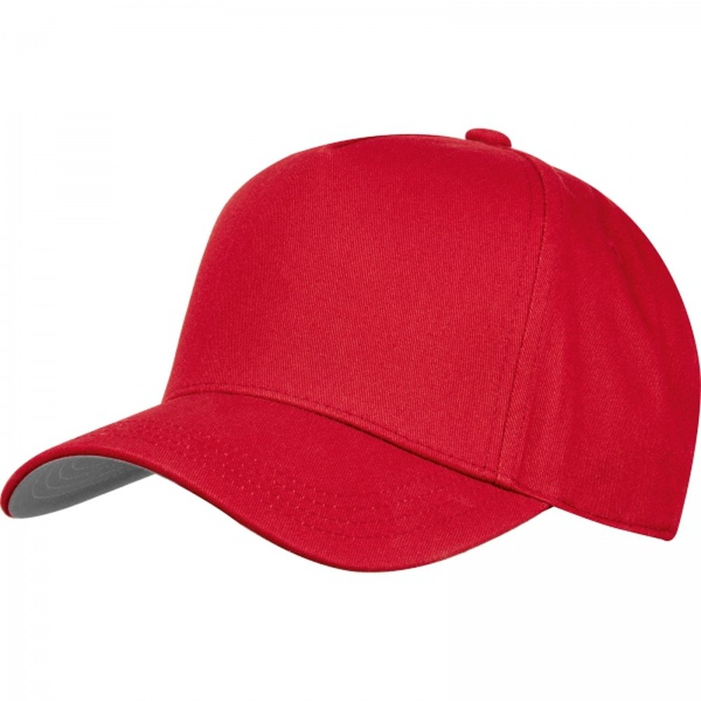 Cotton 5-panel baseball cap 290 g/m² AXEL red - Image 2