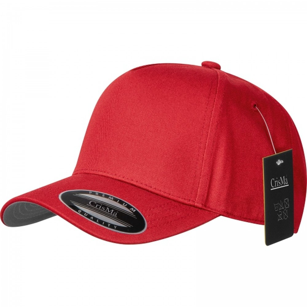 Cotton 5-panel baseball cap 290 g/m² AXEL red - Image 3