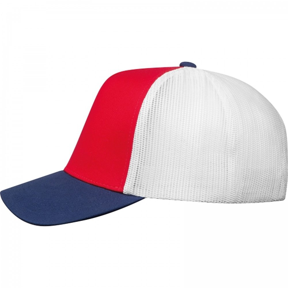 Cotton 5-panel CrisMa baseball cap 290 g/m² TREVOR red - Image 4