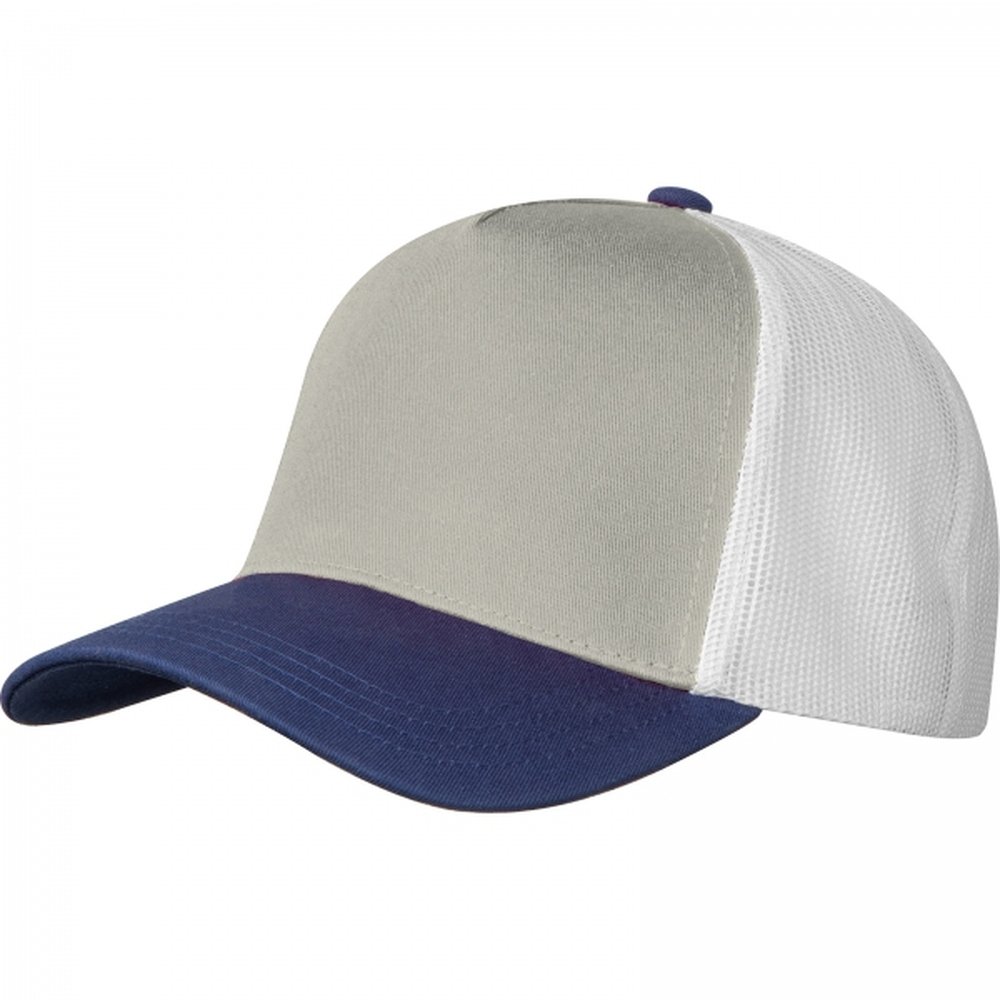 Cotton 5-panel CrisMa baseball cap 290 g/m² TREVOR grey