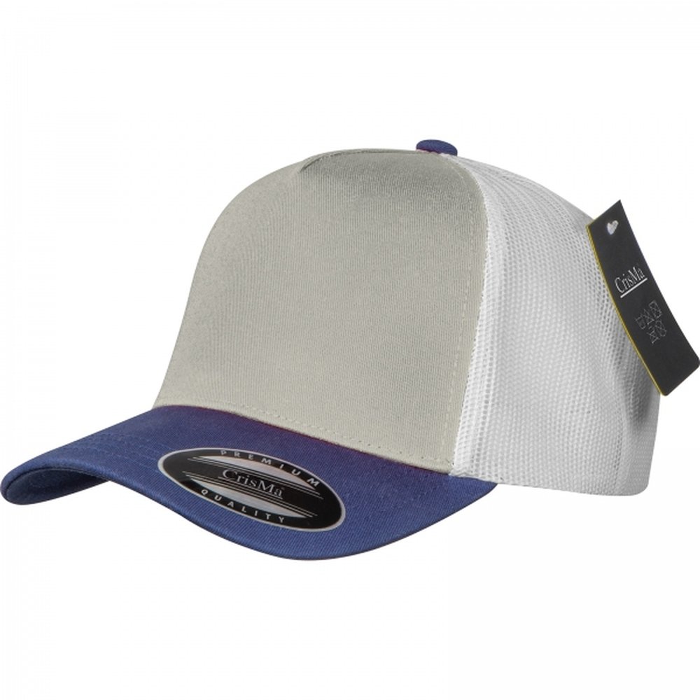 Cotton 5-panel CrisMa baseball cap 290 g/m² TREVOR grey - Image 2