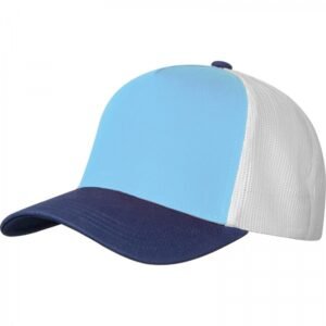Cotton 5-panel CrisMa baseball cap 290 g/m² TREVOR light blue