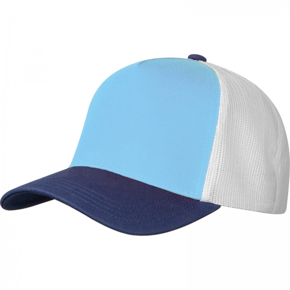 Cotton 5-panel CrisMa baseball cap 290 g/m² TREVOR light blue