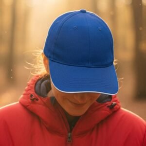 6-Panel Cotton Baseball Cap, 260 g/m² CURTIS blue