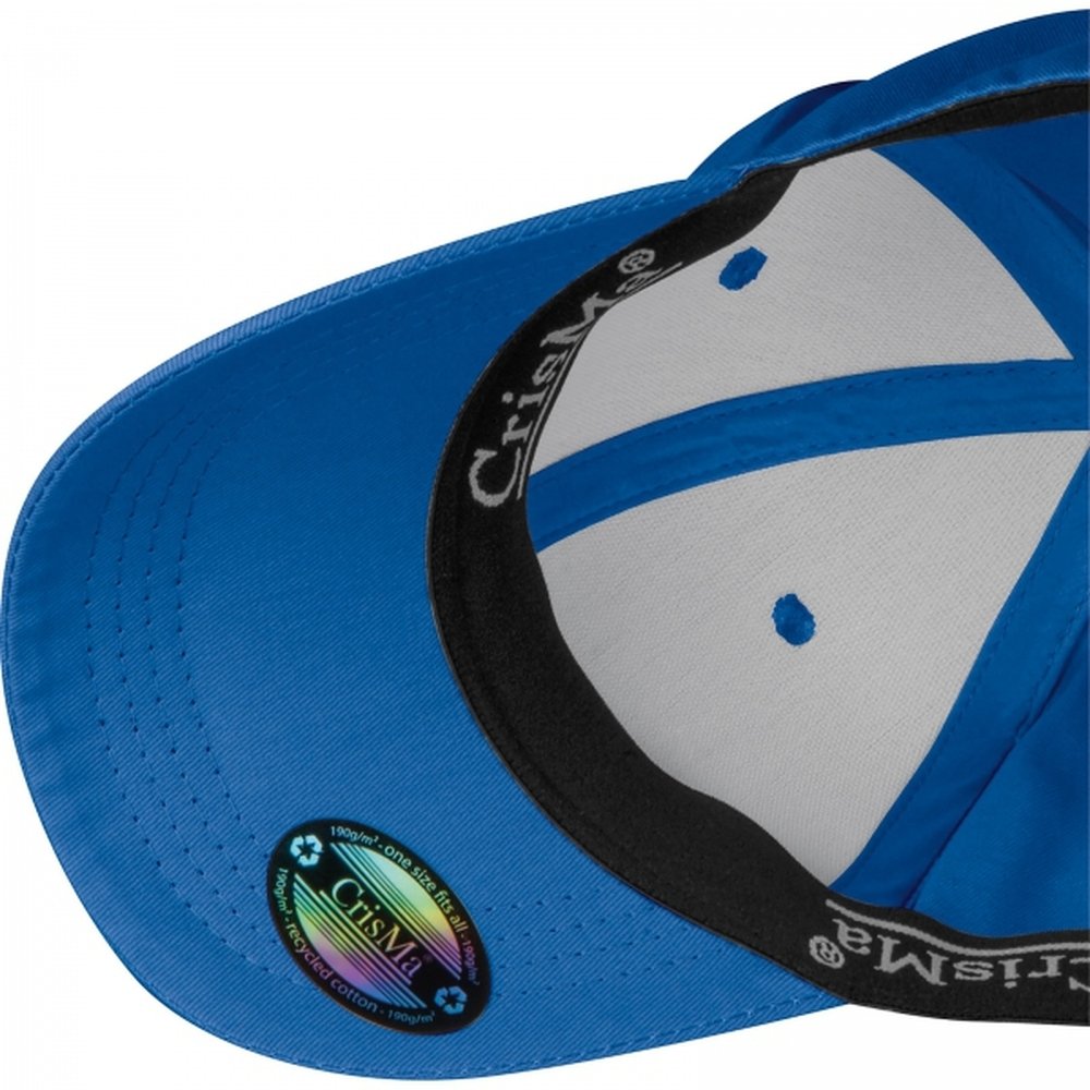 Cotton 6-panel CrisMa baseball cap 190 g/m² FRIEDA blue - Image 2