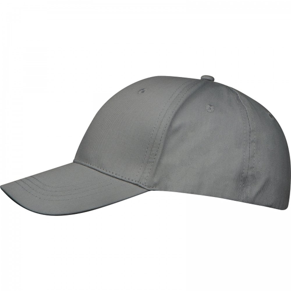 Cotton 6-panel CrisMa baseball cap 190 g/m² FRIEDA grey - Image 3