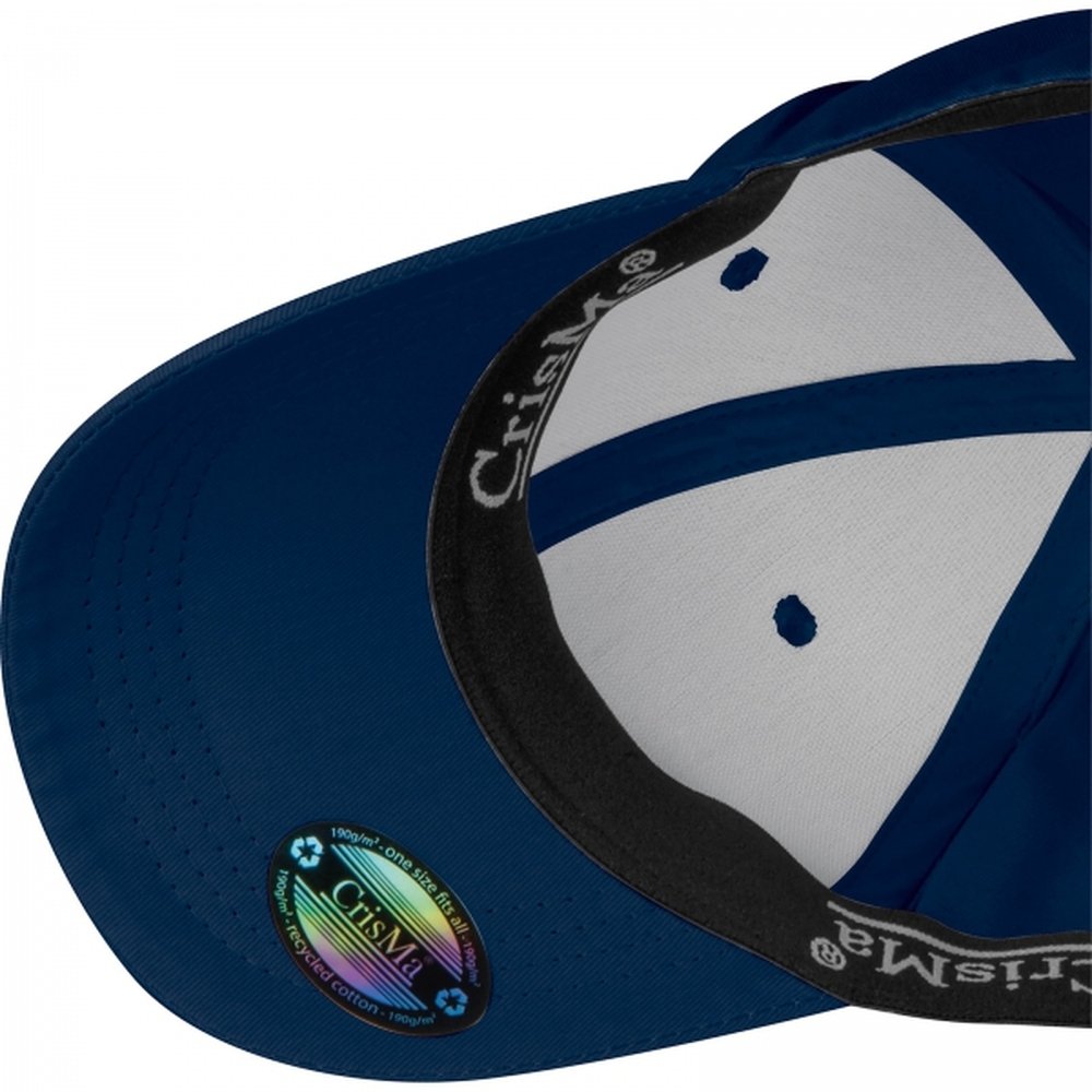 Cotton 6-panel CrisMa baseball cap 190 g/m² FRIEDA navy blue - Image 2