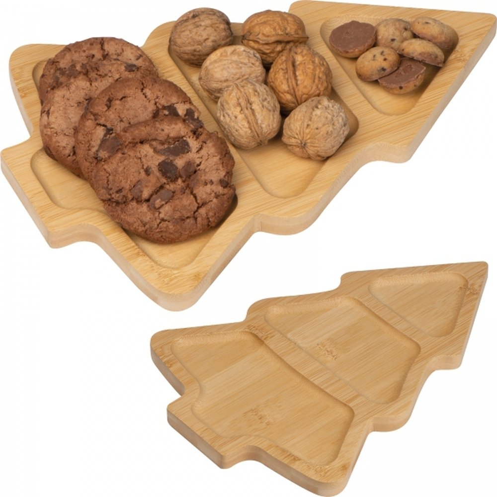 Snack board Christmas tree CLARA beige
