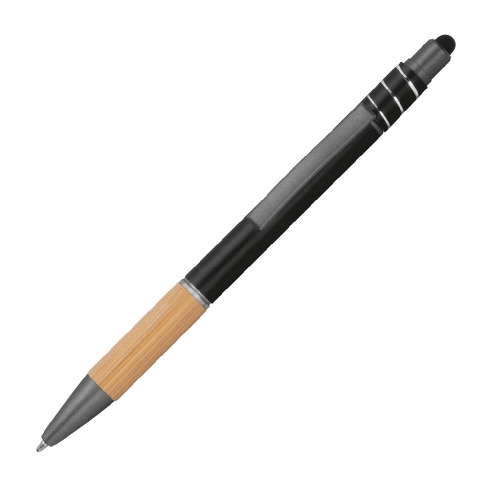 Aluminium anti-stress touch pen MANUELA black