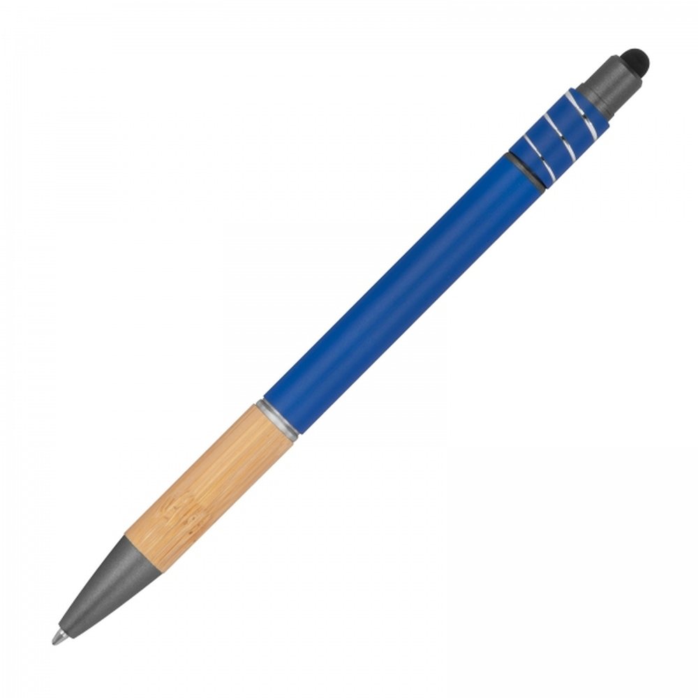 Aluminium anti-stress touch pen MANUELA blue - Image 4