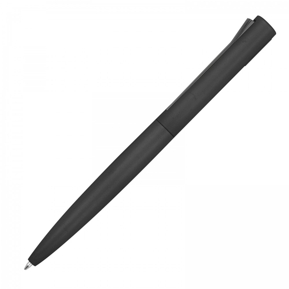 Semi-gel pen made of recycled aluminum WIEBKE black - Image 2