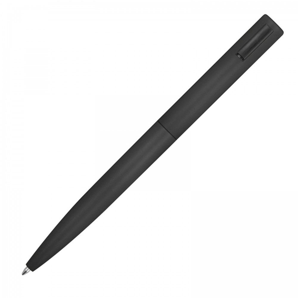 Semi-gel pen made of recycled aluminum WIEBKE black - Image 3