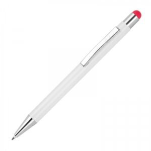 Aluminum touch pen soft touch JEAN red