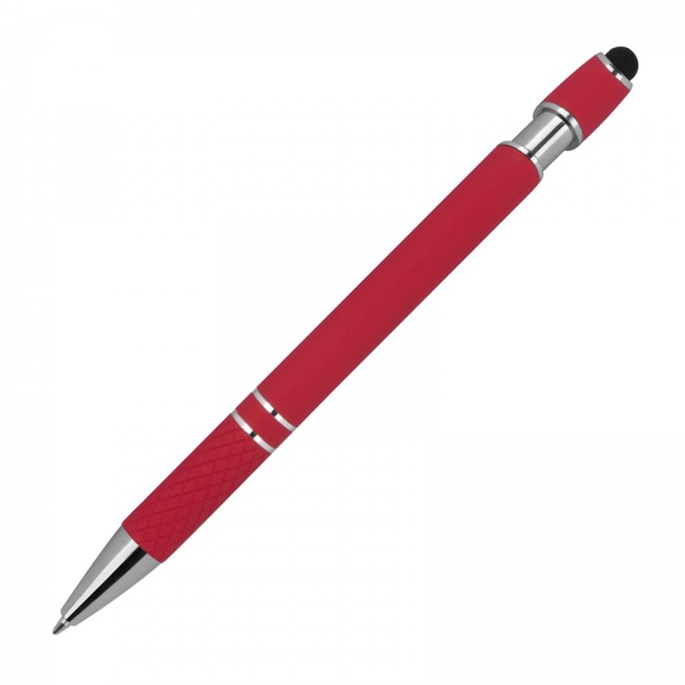Aluminum touch pen HERMANN red - Image 4