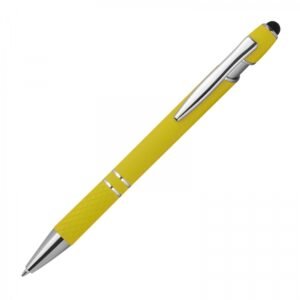 Aluminum touch pen HERMANN yellow