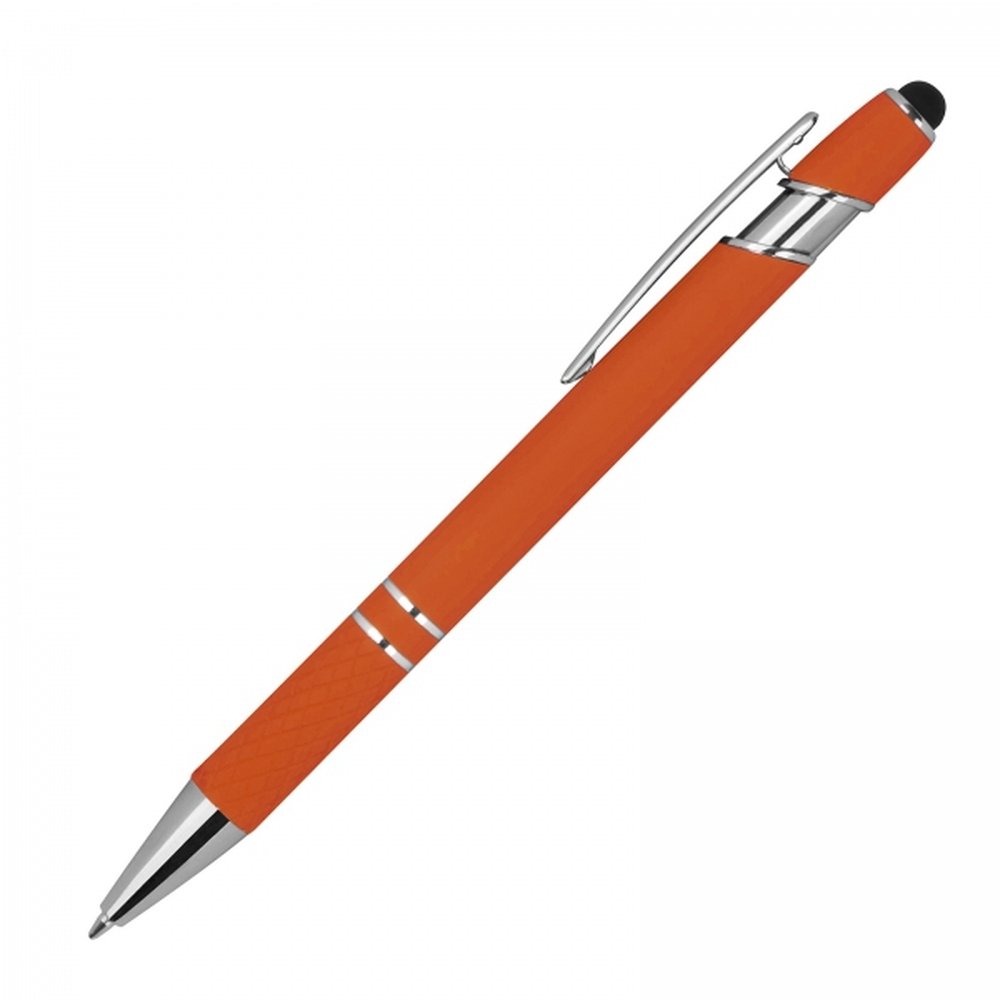 Aluminum touch pen HERMANN orange - Image 2
