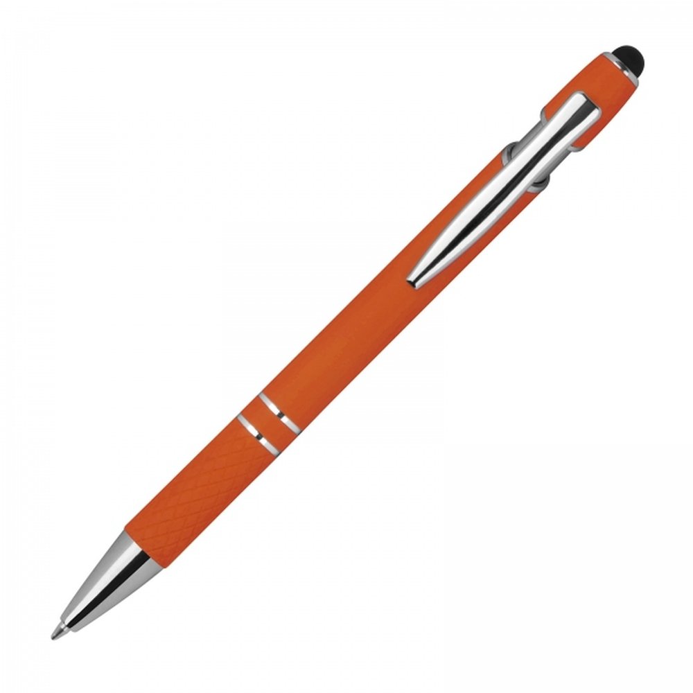 Aluminum touch pen HERMANN orange - Image 3