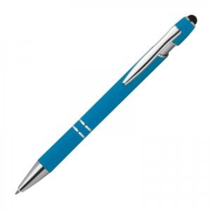 Aluminum touch pen HERMANN light blue