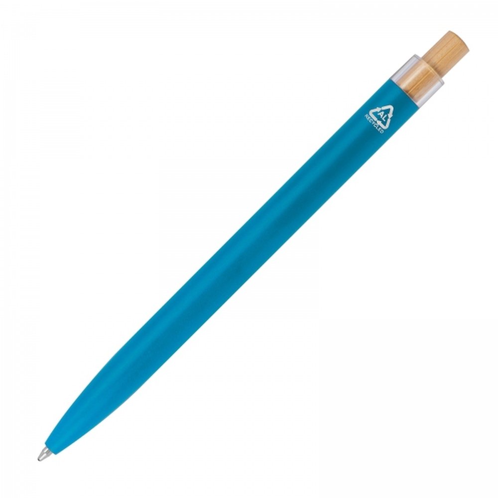 Aluminium recycled pen DORIS light blue - Image 4