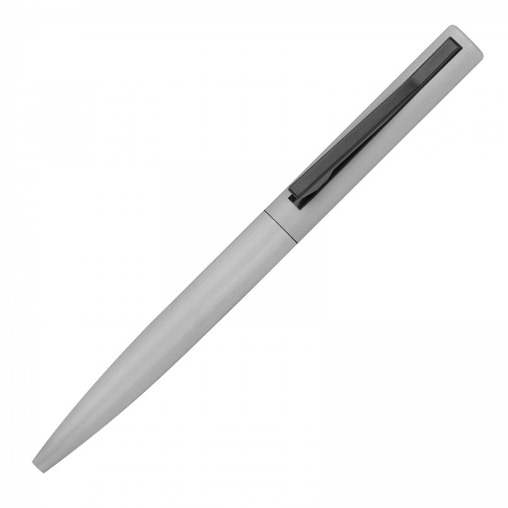 Semi-gel pen made of recycled aluminum WIEBKE grey - Image 5