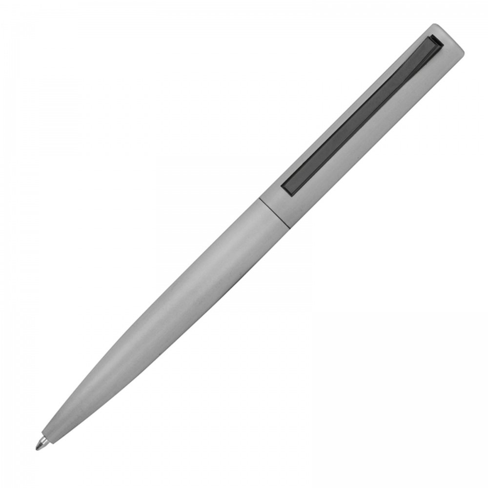 Semi-gel pen made of recycled aluminum WIEBKE grey