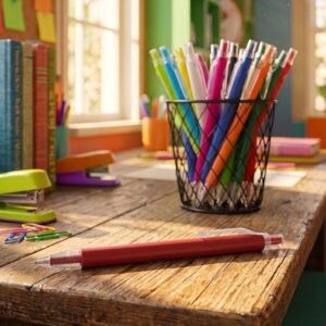 Aluminum and RPET pen EUGENE red