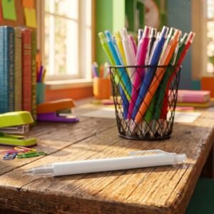 Aluminum and RPET pen EUGENE white