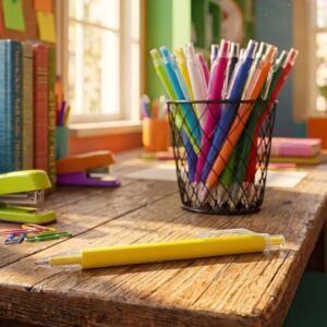 Aluminum and RPET pen EUGENE yellow