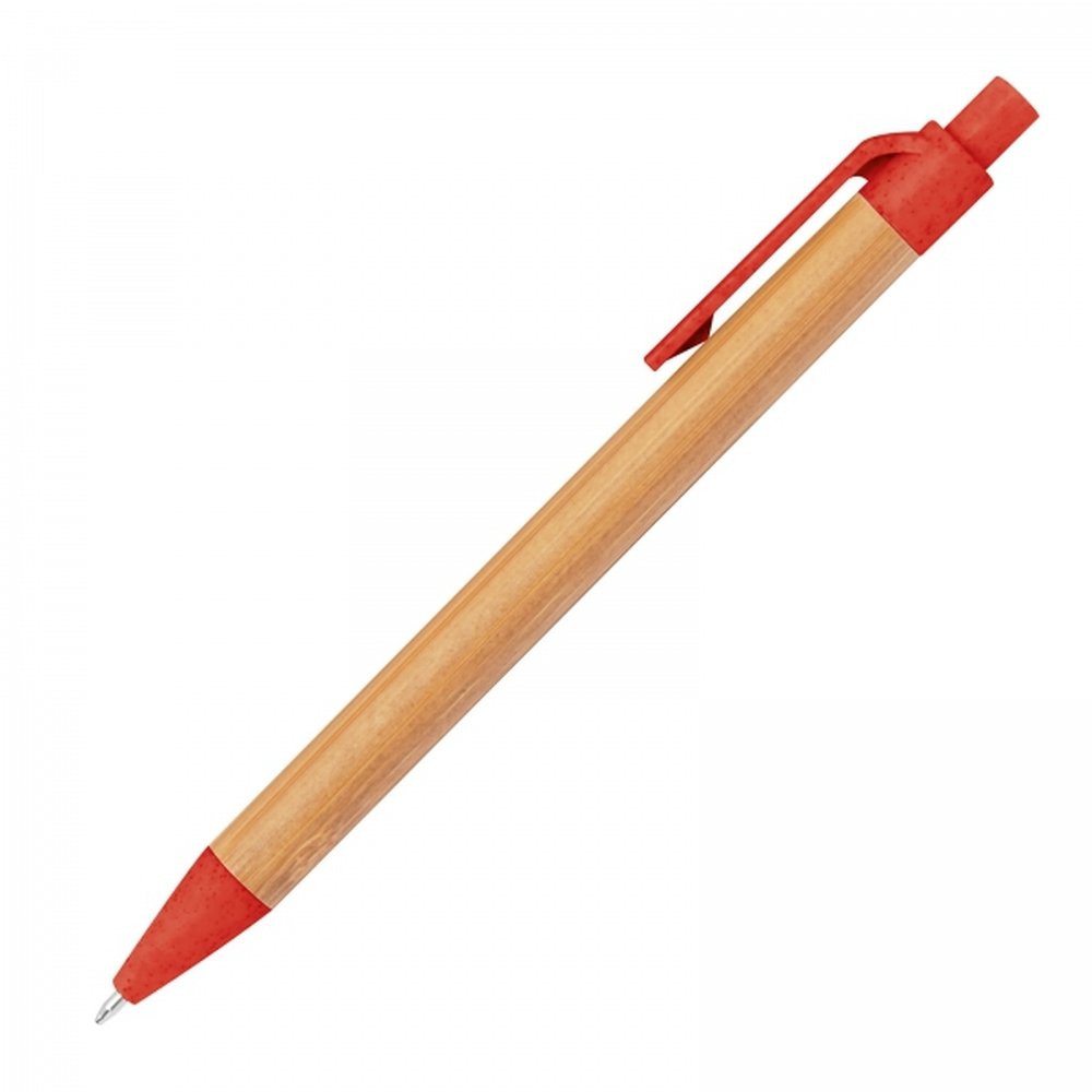 Bamboo pen FABIANA red - Image 2
