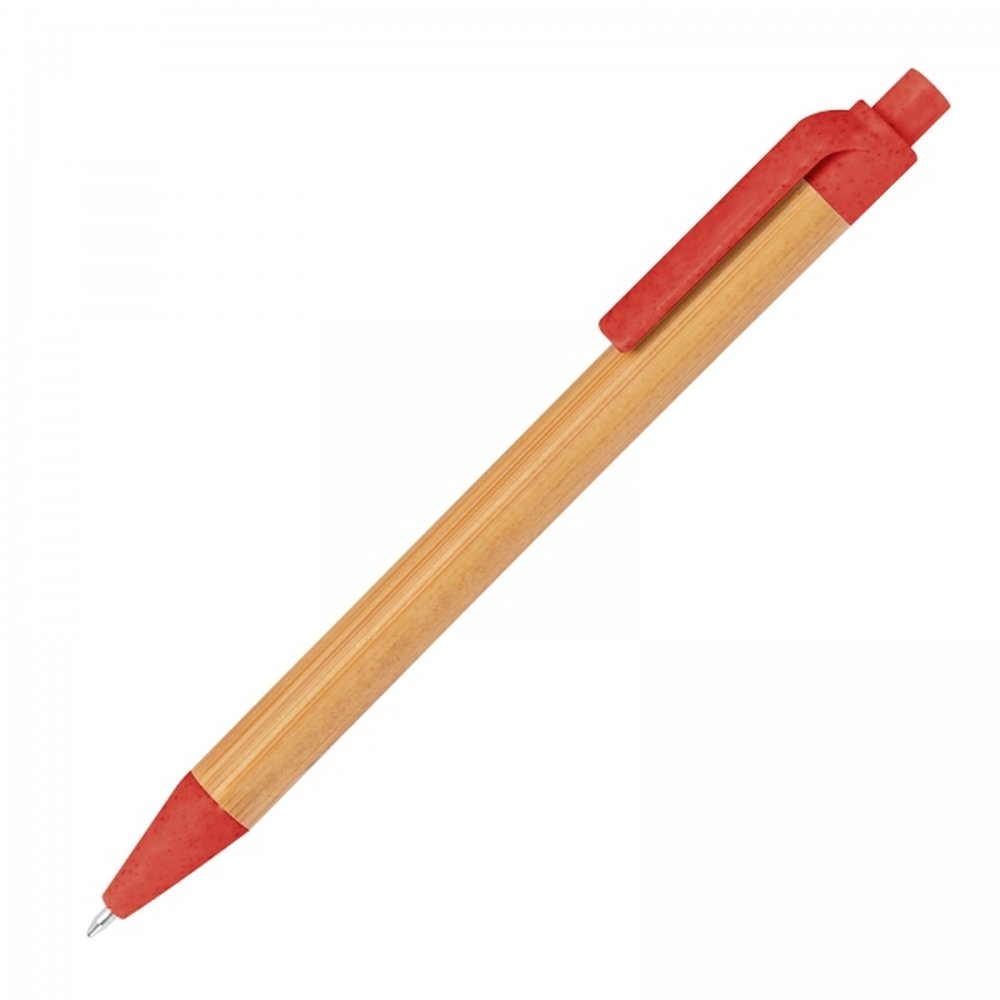 Bamboo pen FABIANA red