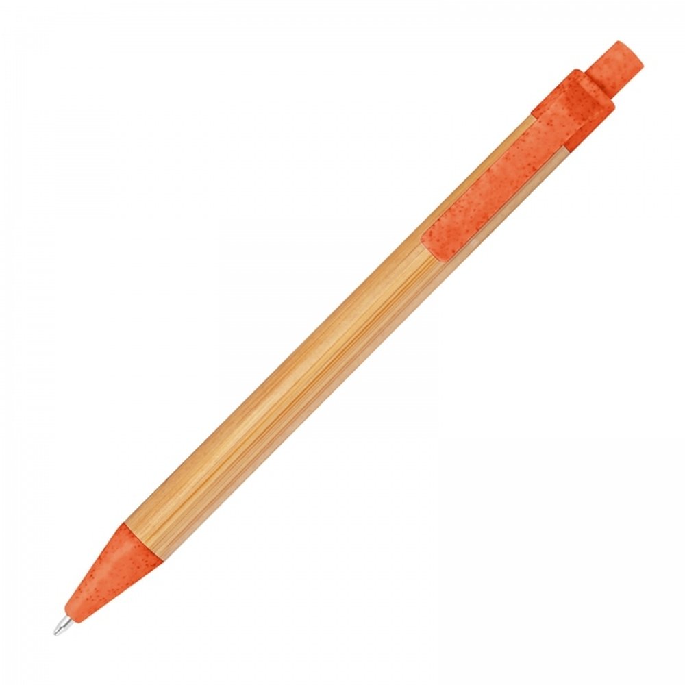 Bamboo pen FABIANA orange - Image 3
