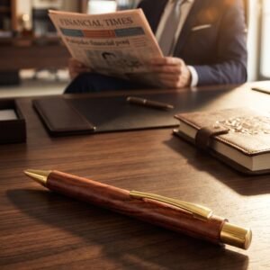 Wooden pen CARLOS brown