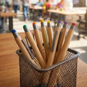 Wooden touch pen LUCIO orange