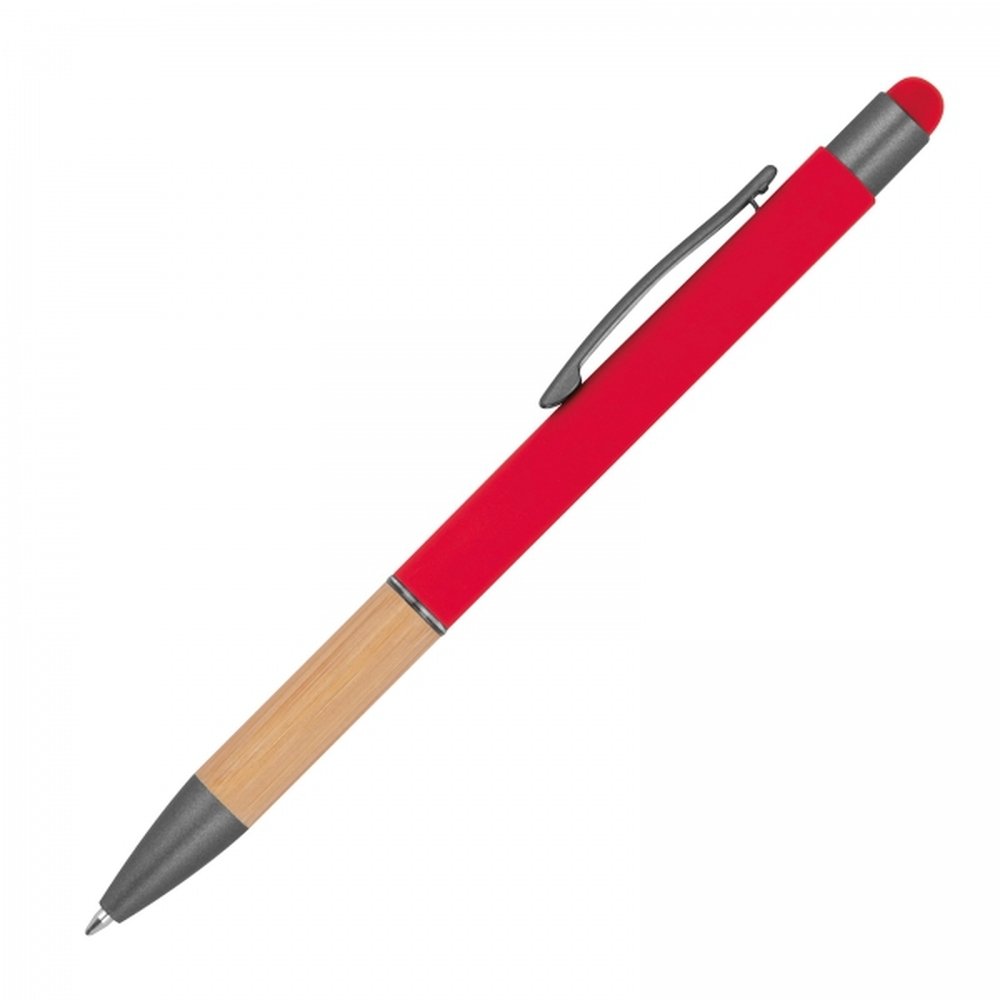 Metal soft touch touch pen BRYGIDA red - Image 2