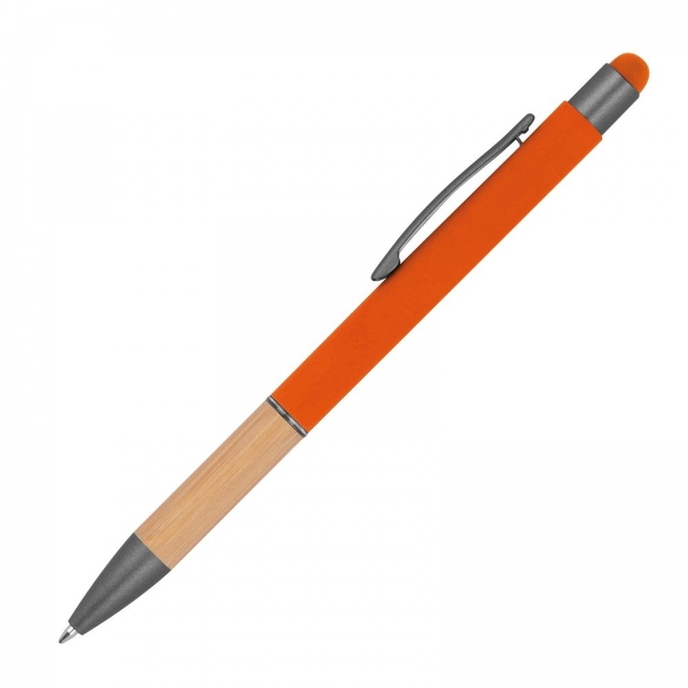 Metal soft touch touch pen BRYGIDA orange - Image 2
